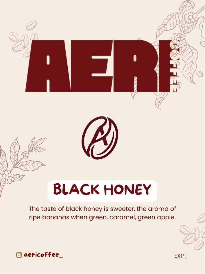 Kemasan drip bag Black Honey